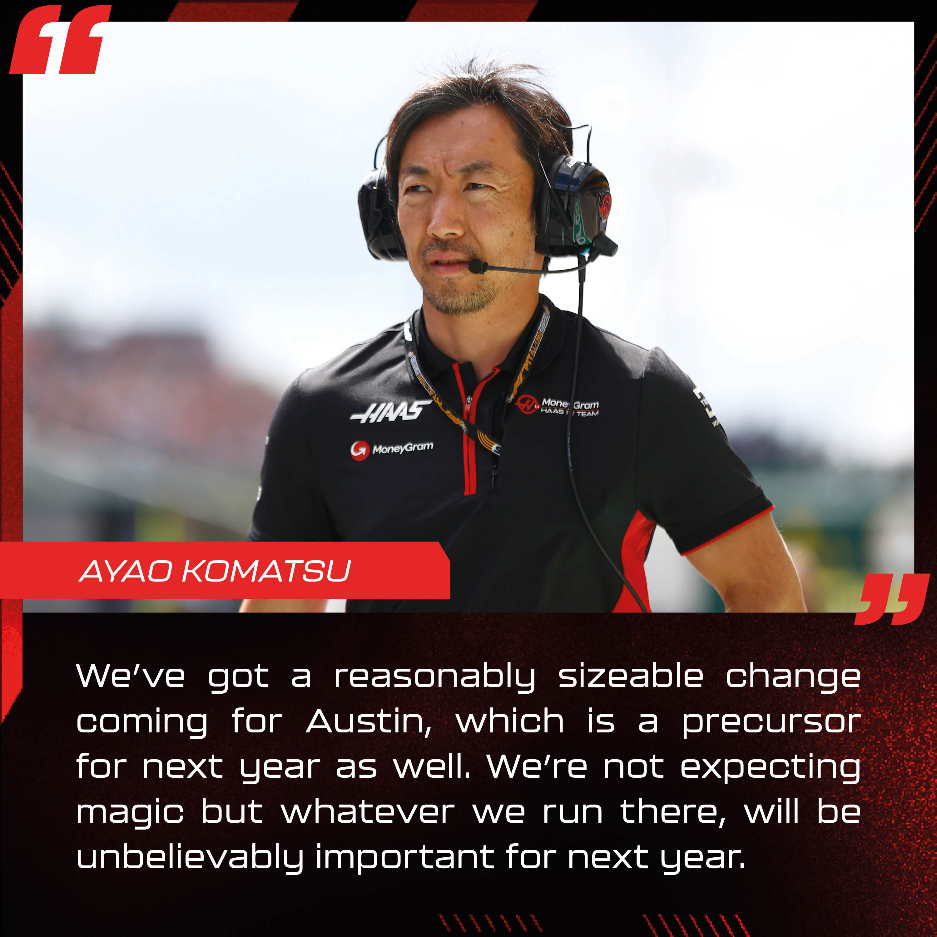 Ayao Komatsu, MoneyGram Haas F1 Team